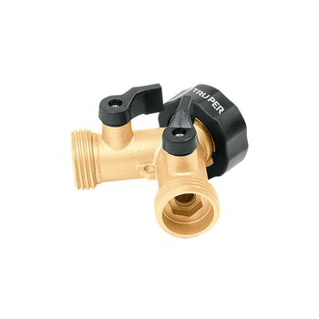 Adaptador Y Truper 2 Mangueras Bronce AD-2X