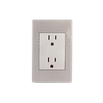 Placa 3 Módulos Contacto Doble marca Lucek modelo BP06MP