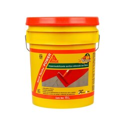 Impermeabilizante Acril Techo Power Sika 19 Lt 6 Años