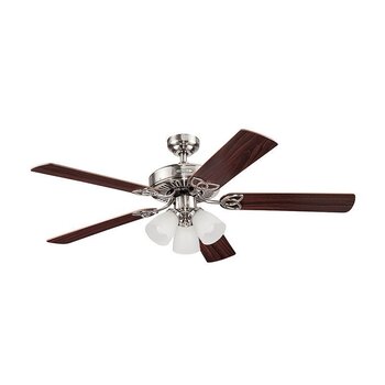 Ventilador de cielo CoolFan Architect Niquel 52 pulg