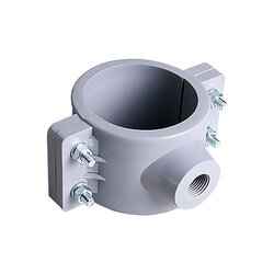 Abrazadera PVC Hidráulica 1½ x ½ pulg