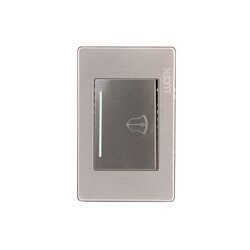 Placa Botón Timbre Anodizado marca Lucek modelo BP11MA