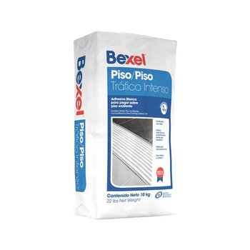 Adhesivo Piso Piso Tráfico Intenso Bexel 10 kg Blanco