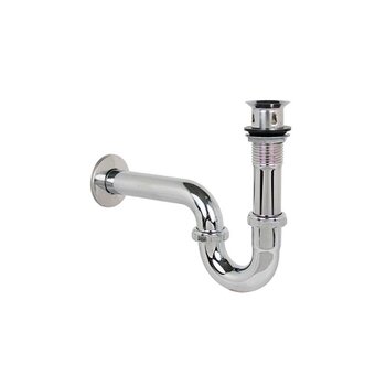 Trampa Latón Lavabo Contra Cromado