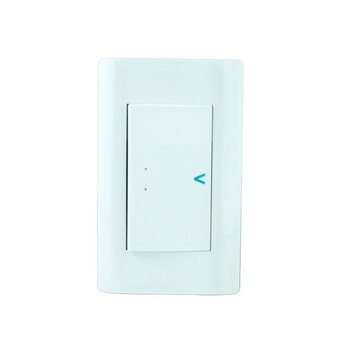 Placa 1 Apagador Escalera marca Lucek Blanco Modelo BA013B