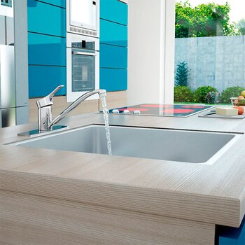 Monomando Fregadero Helvex Novus E-34 Cromo