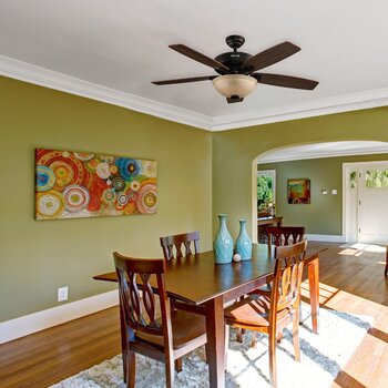 Ventilador De Techo 52", 5 Aspas, Acabado Bronce