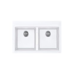 Fregadero Equipado Kele 83 x 56 x 24 cm Doble Tina KQD3322A