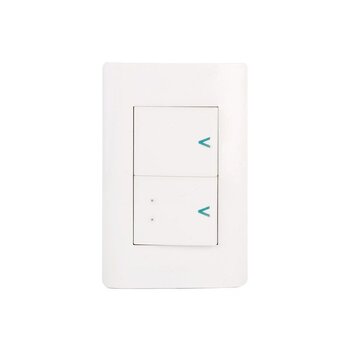 Placa 1 Apagador Sencillo 1 Escalera Lucek Blanco