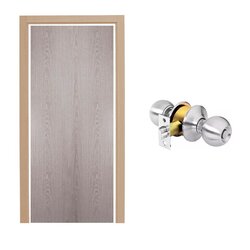 Paquete Puerta Tambor 90 x 213 cm HDF-Roble Gris