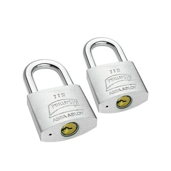 Candado Gancho Largo Gemelos 2 pz 112 gl Phillips