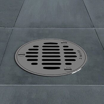 Coladera Alta Tres Bocas Helvex Rejilla Redonda 28