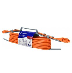Extensión Eléctrica Volteck Naranja 8 m