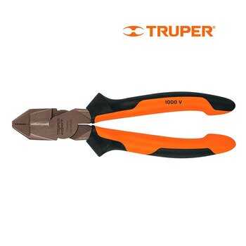 Pinza Electricista Profesional Comfort Grip Truper 7 pulg