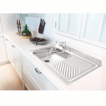 Fregadero MC102 marca Eb Técnica 80 x 47cm 1 Tina 1 Escurridor