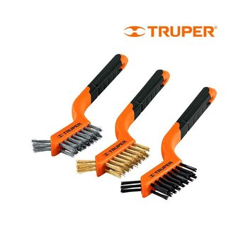 Juego 3 Minicepillos Truper JCEA-3