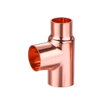 Tee Cobre Reducida 25 x 25 x 13 mm 1 x 1 x ½ pulg