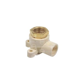 Codo CPVC Oreja Rosca Interior Bronce 90 x 13 mm