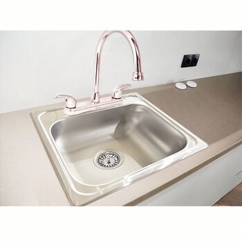 Fregadero M10 marca Eb Técnica 38 x 38 cm 1 tina