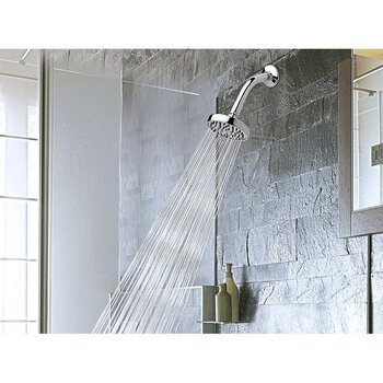 Regadera Helvex Chorro Fijo con Brazo y Chapetón H-201