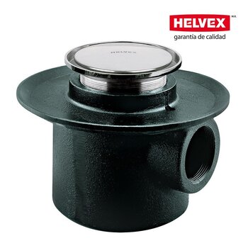 Coladera Una Boca Helvex Desagüe Redondo 282-HL