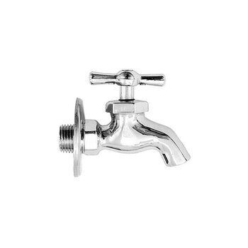 Llave Nariz Cromada Chapetón Rugo ½ pulg