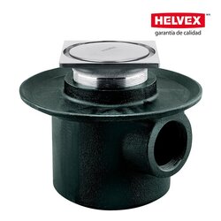 Coladera Una Boca Desagüe Contorno Cuadrada 282-35-CHL