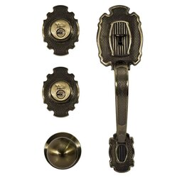 Cerradura Gatillo Yale Riviera Alta Seg. Latón Antiguo Ll/Ll