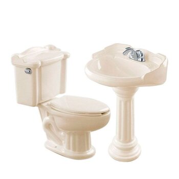 Paquete Sanitarios Alargado Romano Hueso