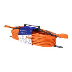 Extensión Eléctrica Uso Rudo Volteck 25 m Calibre 16 Naranja
