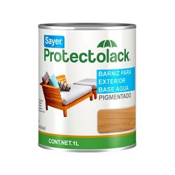 Barniz Base Agua Protectolack Sayer Natural Mate 1 L