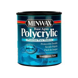 Protector Madera Polycrylic Transparente Satín 1 Lt