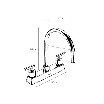 Mezcladora Fregadero Spacio Proyecta MEF-SP-01