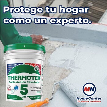 Impermeabilizante Thermotek Doble Acción Fibratado 5 Años 19 L