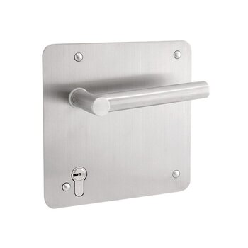Cerradura Lazio Placa Cuadrada Tesa Acero Inoxidable Ll/Ll