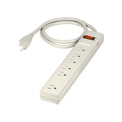 Multicontacto Barra Volteck 6 Entradas 450 Joules