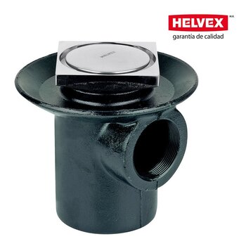 Coladera Helvex Boca Desagüe Cuadrado 24-CHL