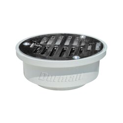 Coladera Universal PVC 4 Redonda Rejilla 100 mm