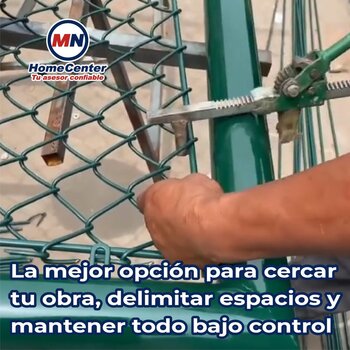 Malla Ciclónica Forrada DeAcero 1 x 20 ML Cal 12.5