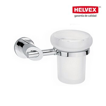 Portacepillo Cristal Nuva Helvex 9107