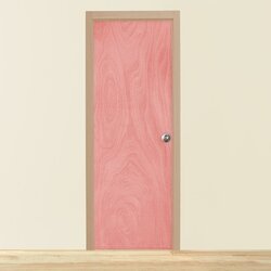 Paquete Puerta Tambor 60 x 213 cm HDF-Okume