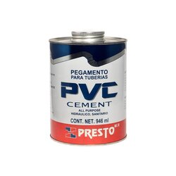 Pegamento PVC Presto 946 ml