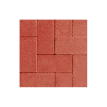 Adoquín Grand Holland Mextile 30 x 15 x 6 cm Rojo Rubí