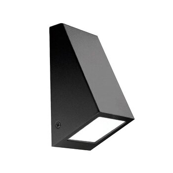 Luminario Led sobreponer muro ext. negro Karen Estevez