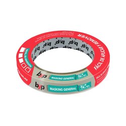 Cinta Masking General marca Byp 19 mm ¾ pulg 50 m