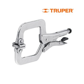 Pinza Presión Tipo C Mordaza Ajustable Truper 11 pulg