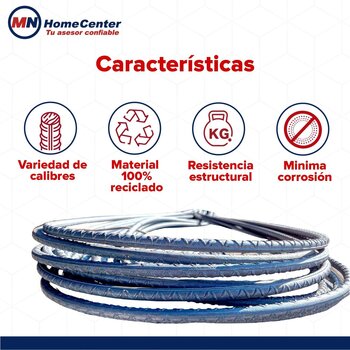 Varilla Doblada núm 4 ½ pulg x 12 ml G-42