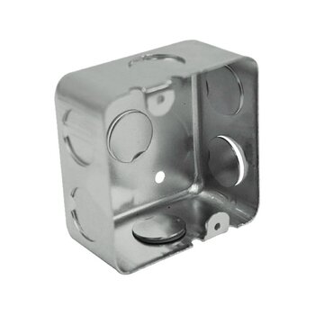 Caja Cuadrada Galvanizada Reforzada 3 x 3 pulg