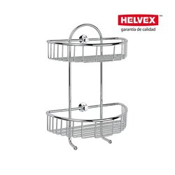 Repisa Semicircular Doble Helvex Rejilla REJ-03